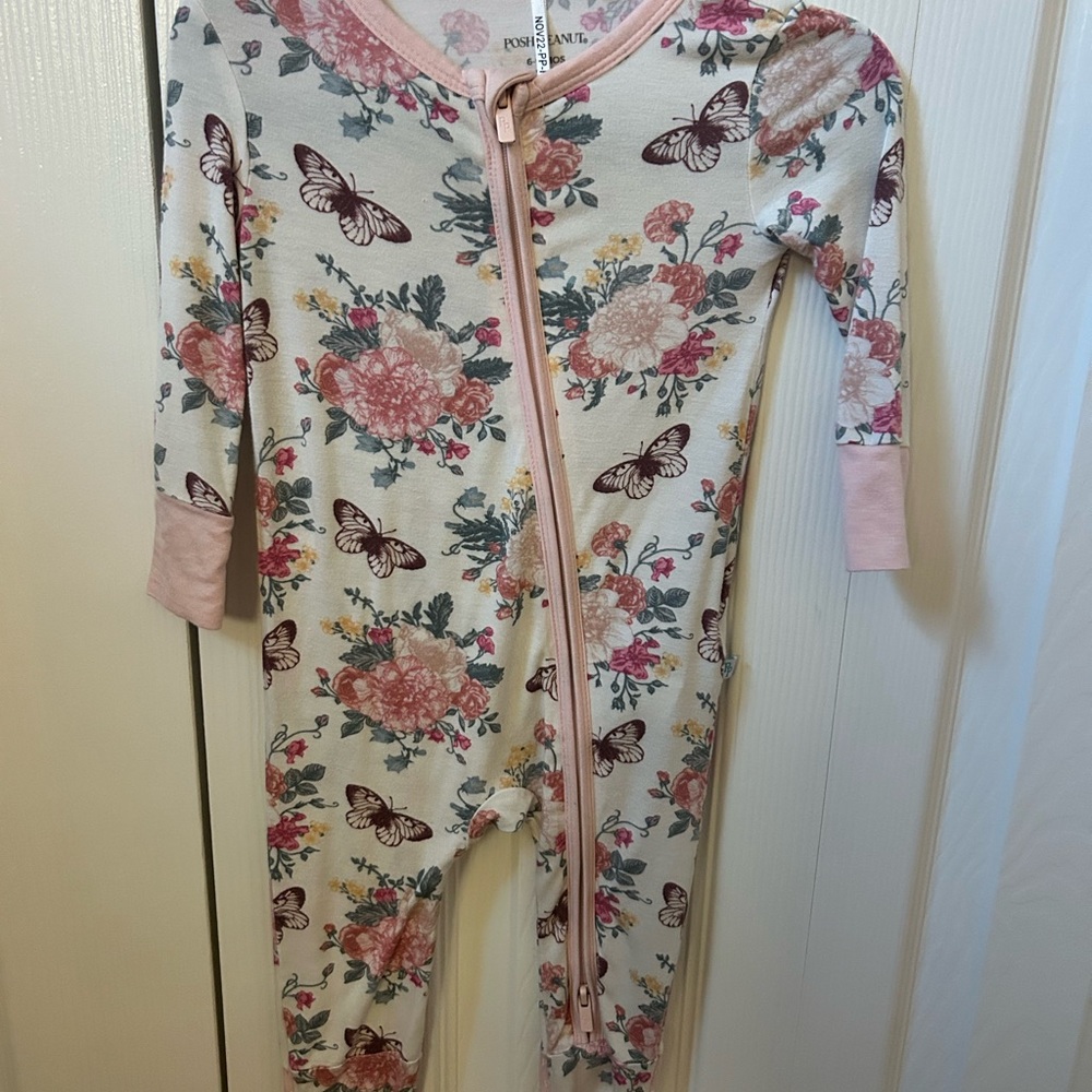 Posh Peanut Floral and Butterfly Pajamas